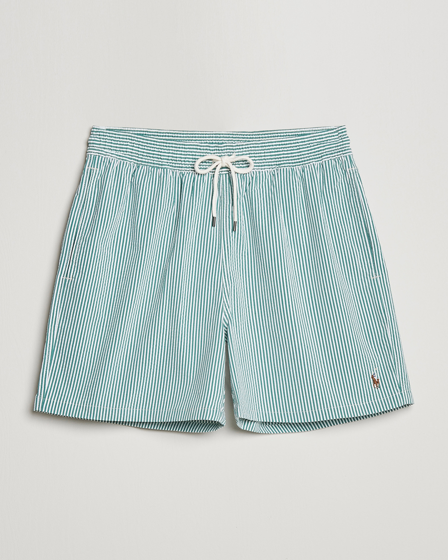 Herr | Badbyxor | Polo Ralph Lauren | Recycled Traveler Seersucker Swimshorts Green