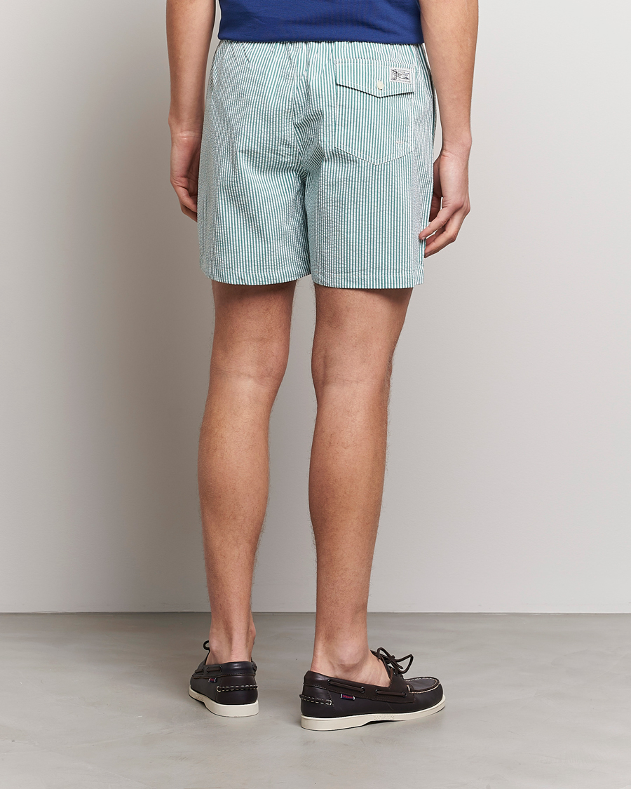 Herr | Badbyxor | Polo Ralph Lauren | Recycled Traveler Seersucker Swimshorts Green
