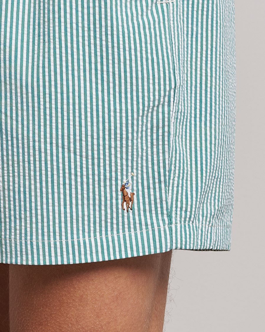 Herr | Badbyxor | Polo Ralph Lauren | Recycled Traveler Seersucker Swimshorts Green