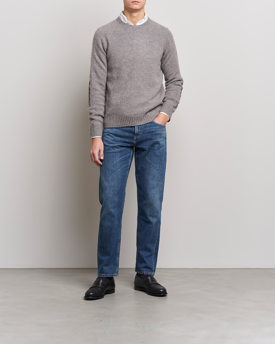 Herr | Tröjor | Polo Ralph Lauren | Wool Knitted Sweater Grey