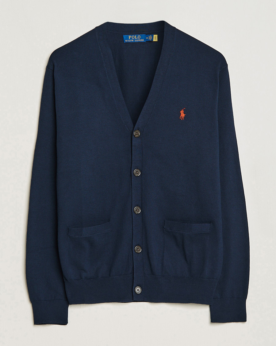 Herr | Tröjor | Polo Ralph Lauren | Cotton Cardigan Hunter Navy