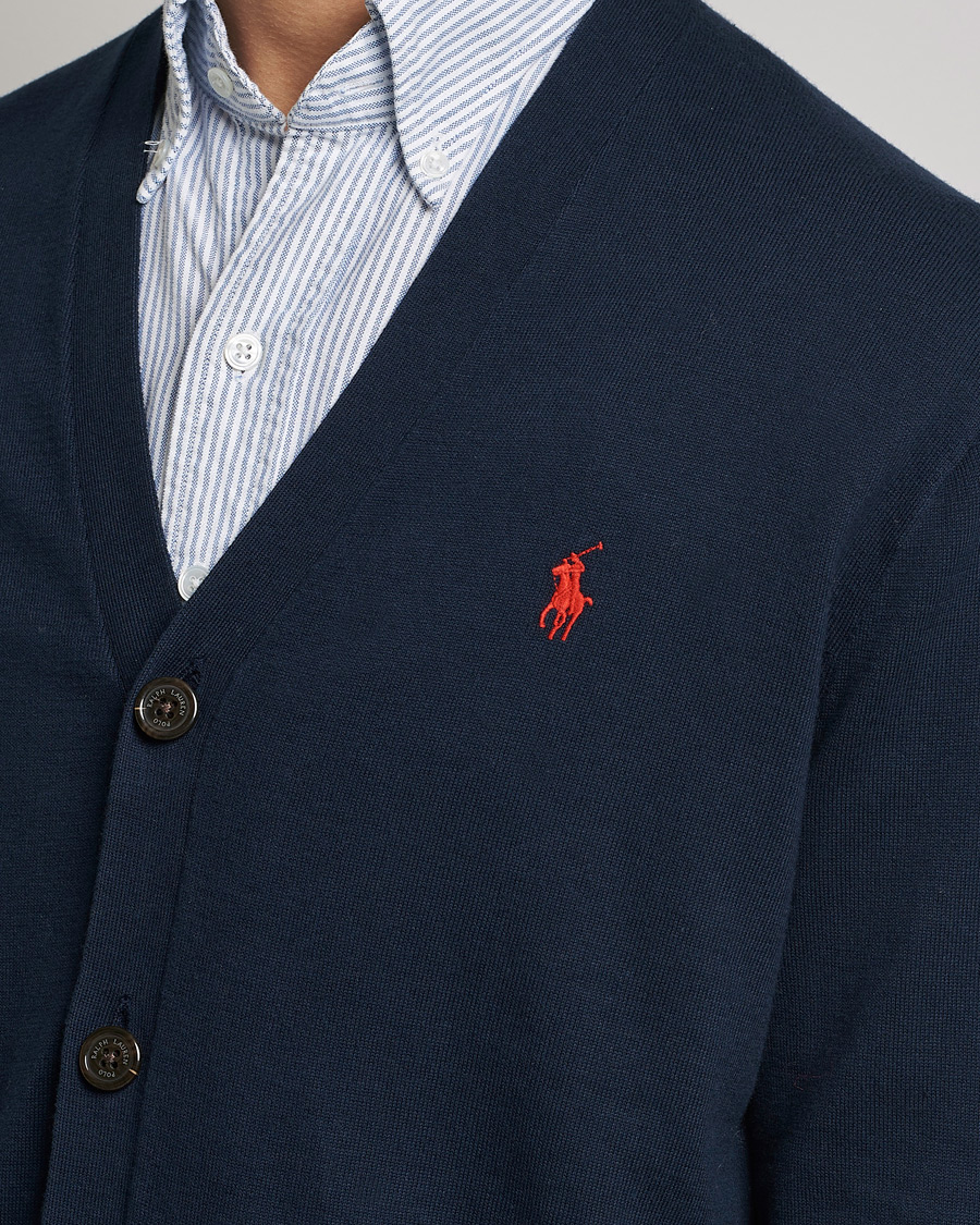 Herr | Tröjor | Polo Ralph Lauren | Cotton Cardigan Hunter Navy