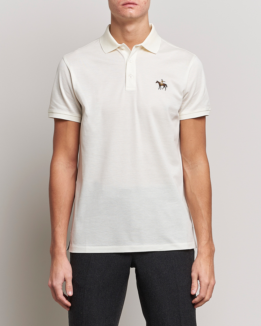 Herr | Pikéer | Ralph Lauren Purple Label | Mercerized Cotton Polo Classic Cream