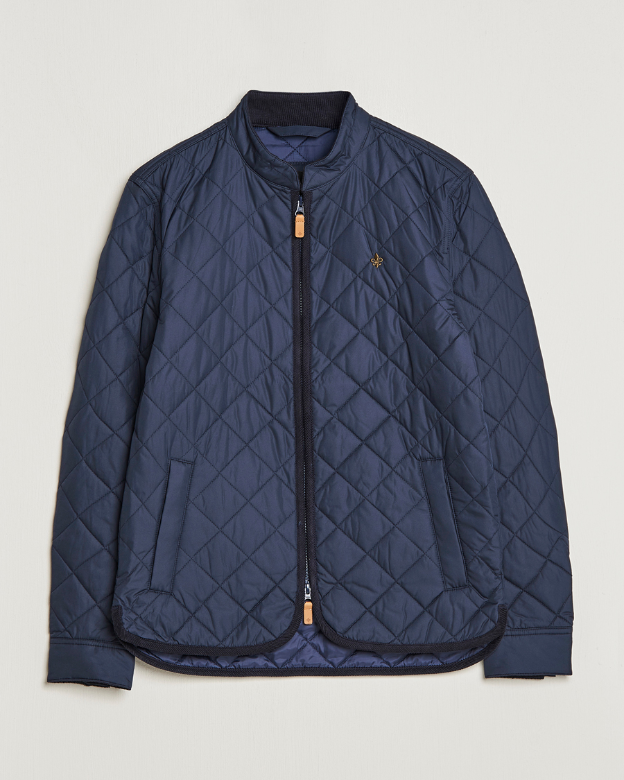 Herr | Jackor | Morris | Teddy Quilted Jacket Old Blue