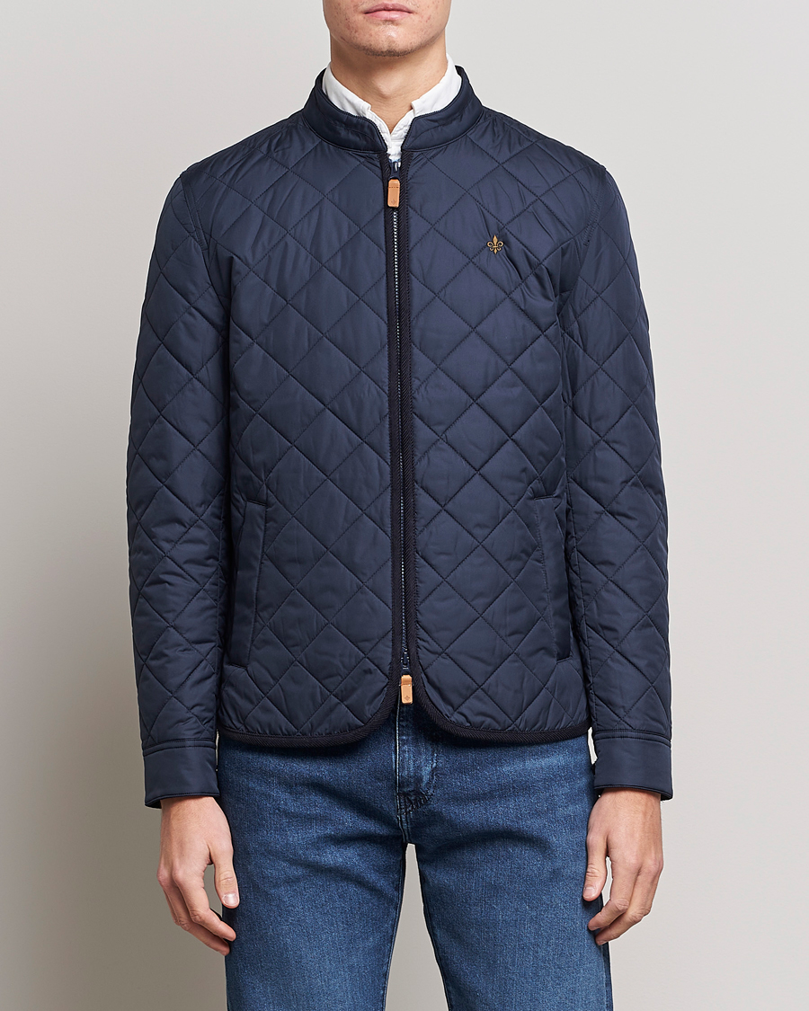 Herr | Jackor | Morris | Teddy Quilted Jacket Old Blue