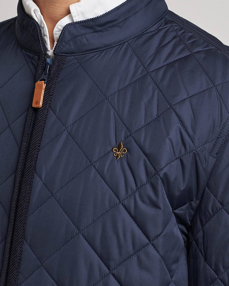 Herr | Jackor | Morris | Teddy Quilted Jacket Old Blue
