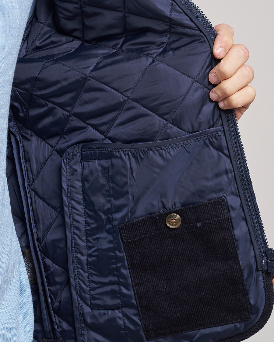 Herr | Jackor | Morris | Teddy Quilted Jacket Old Blue