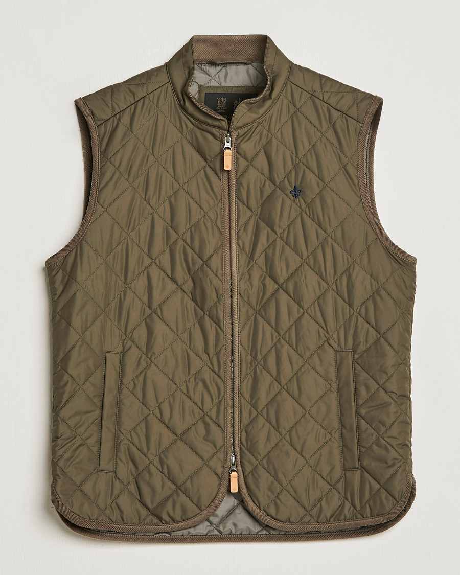 Herr | Jackor | Morris | Teddy Quilted Vest Olive