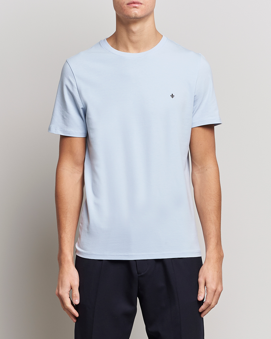Herr | T-Shirts | Morris | James Crew Neck T-shirt Light Blue