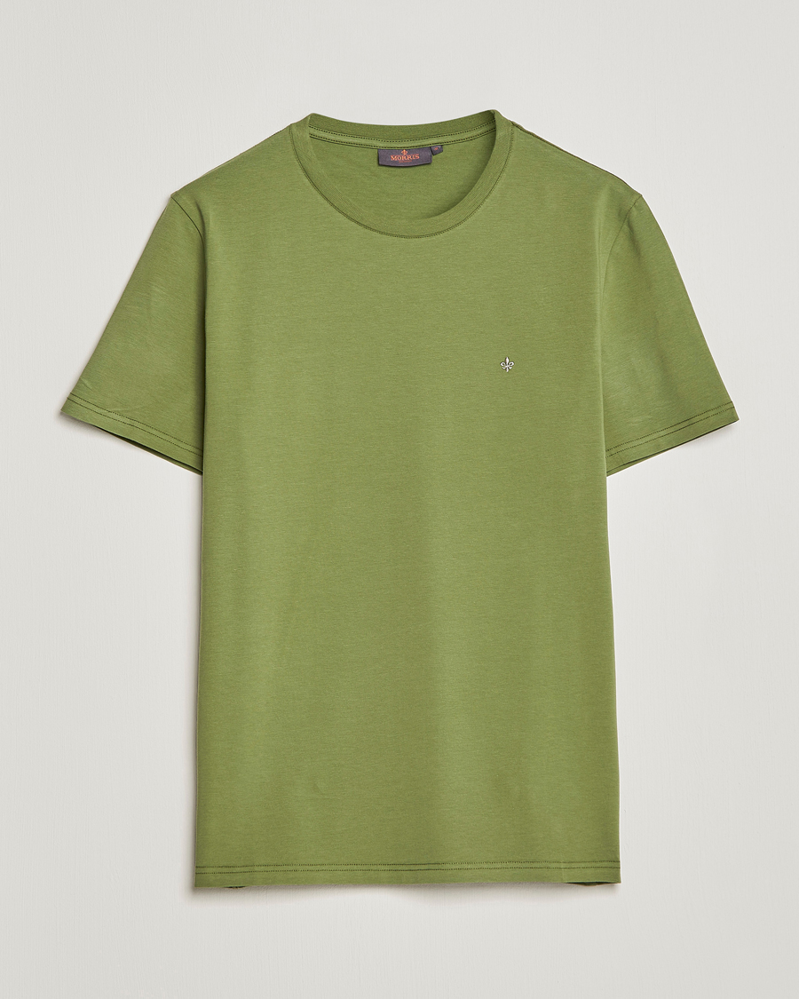 Herr | T-Shirts | Morris | James Crew Neck T-shirt Olive
