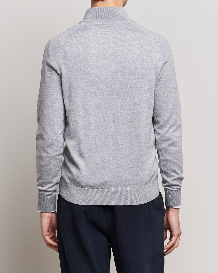 Herr | Tröjor | Morris | John Merino Half Zip Grey