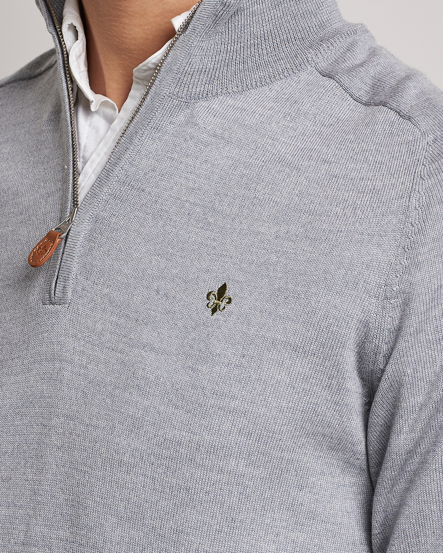 Herr | Tröjor | Morris | John Merino Half Zip Grey