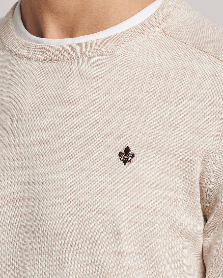Herr | Tröjor | Morris | Merino Crew Neck Pullover Ecru