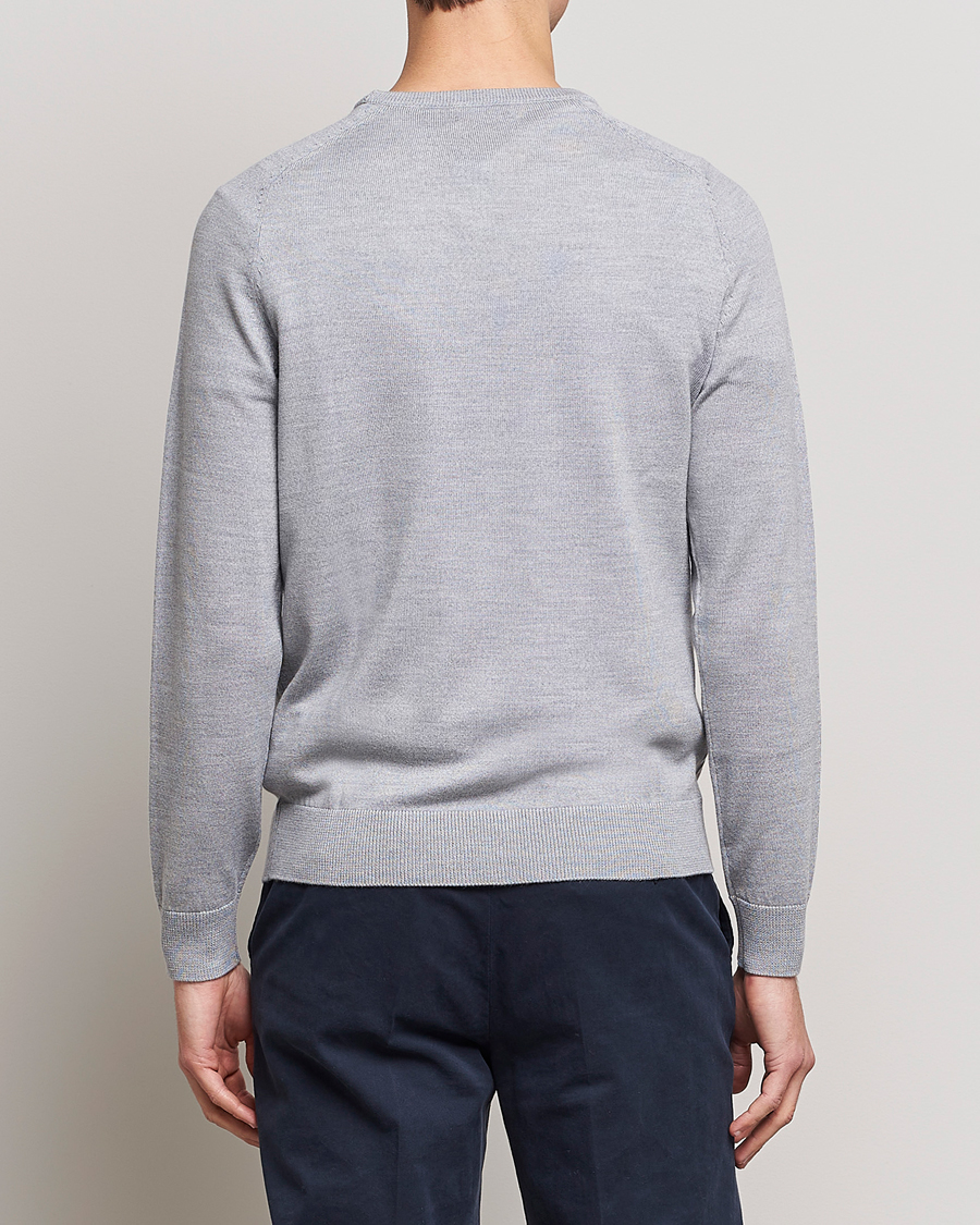 Herr | Tröjor | Morris | Merino Crew Neck Pullover Grey