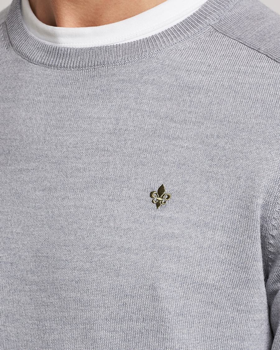 Herr | Tröjor | Morris | Merino Crew Neck Pullover Grey