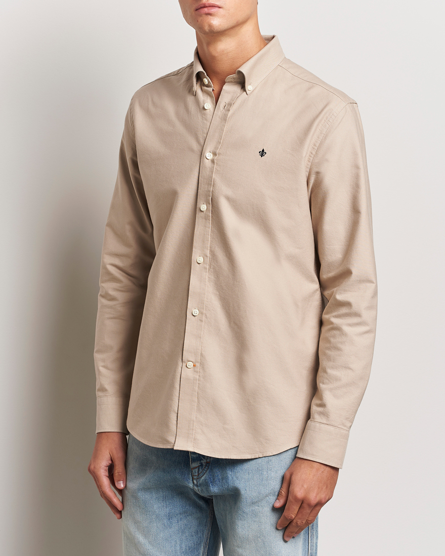 Herr | Skjortor | Morris | Douglas Oxford Shirt Khaki
