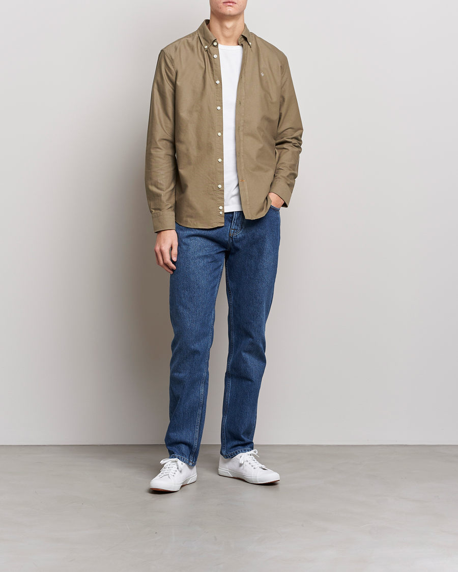 Herr | Skjortor | Morris | Douglas Oxford Shirt Olive
