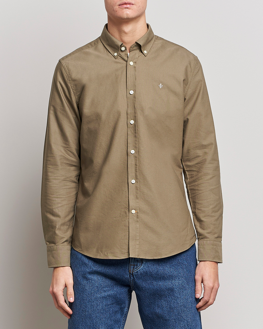 Herr | Skjortor | Morris | Douglas Oxford Shirt Olive