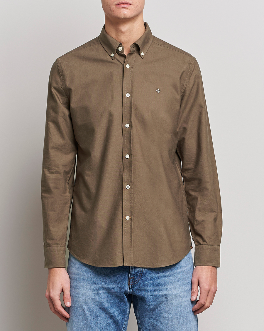 Herr | Casual | Morris | Douglas Oxford Shirt Brown