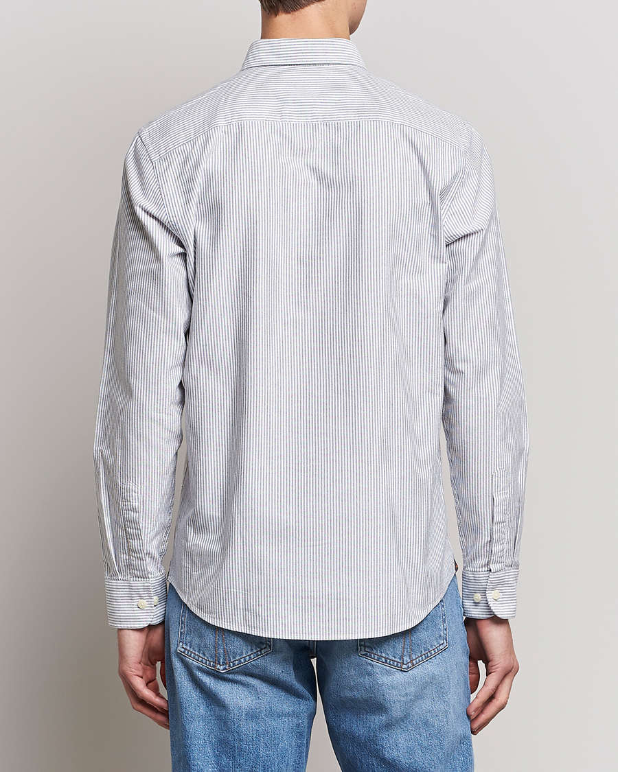 Herr | Skjortor | Morris | Douglas Oxford Striped Shirt Blue