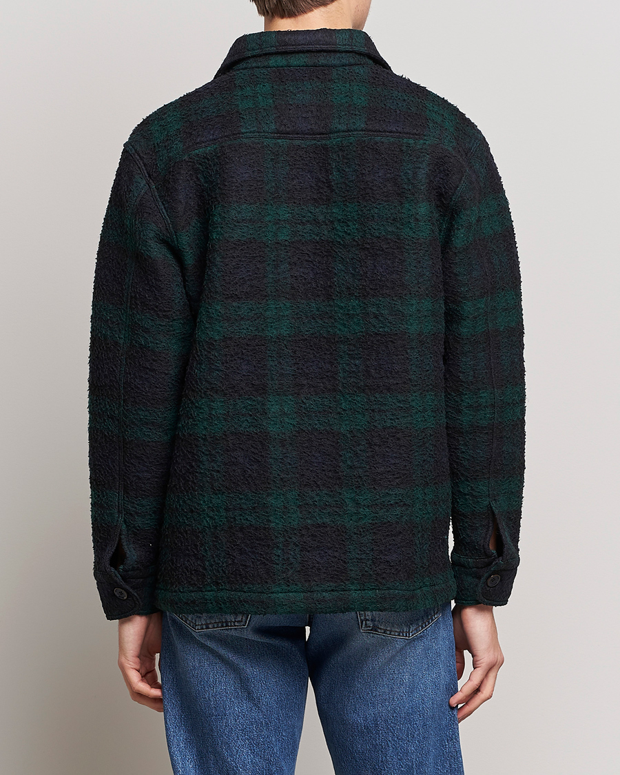 Herr | Jackor | NN07 | Soren Blackwatch Checked Jacket Navy/Green