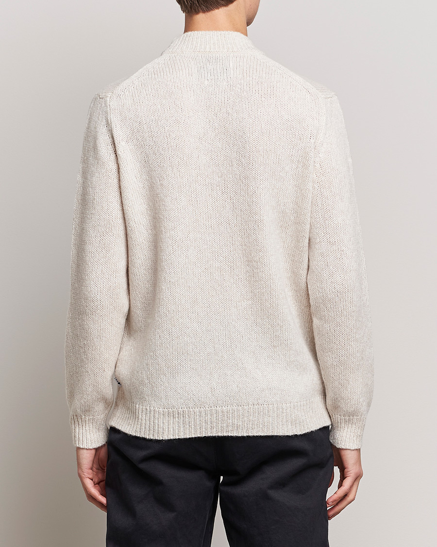 Herr | Tröjor | NN07 | Nick Mock Neck Sweater Oat