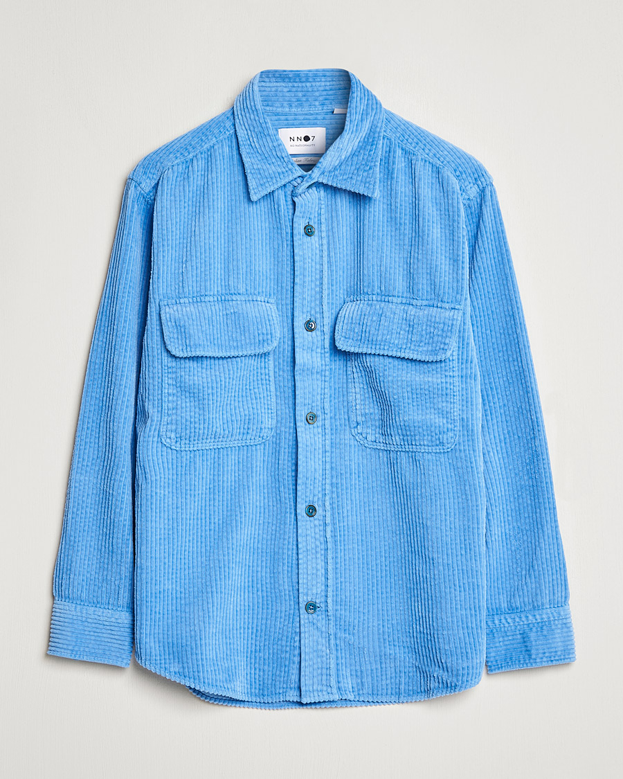 Herr | Skjortor | NN07 | Folmer Corduroy Shirt Cobalt Blue
