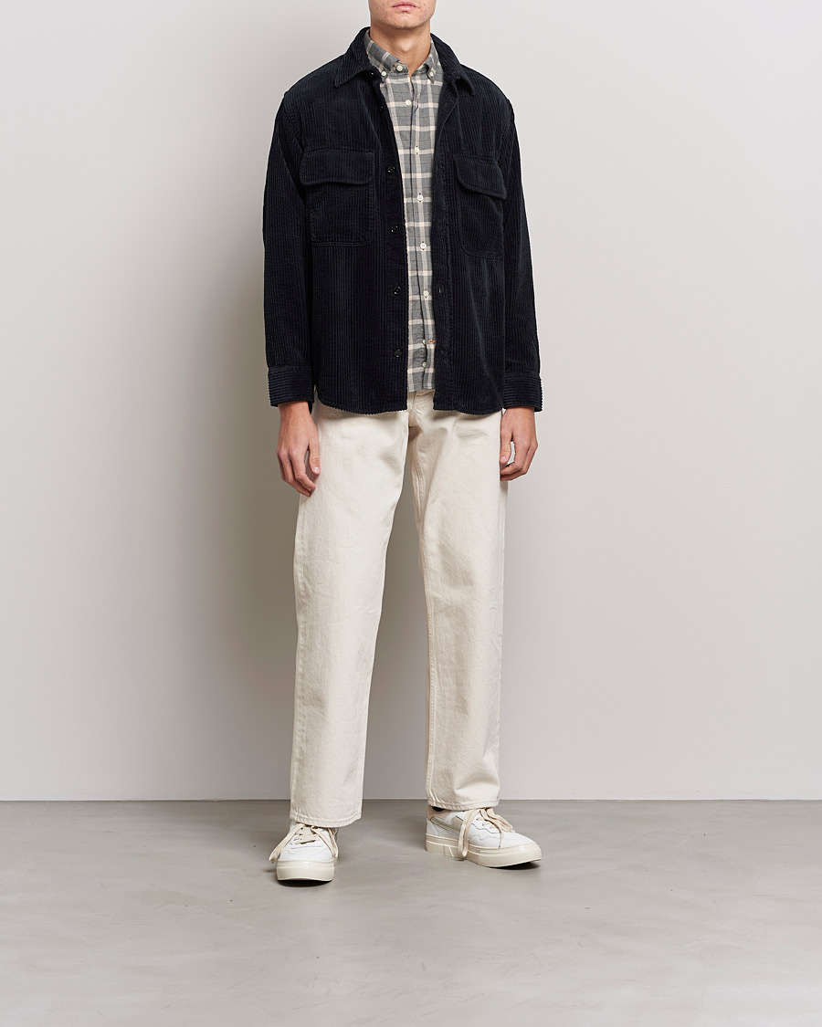 Herr | Skjortor | NN07 | Folmer Corduroy Overshirt Black