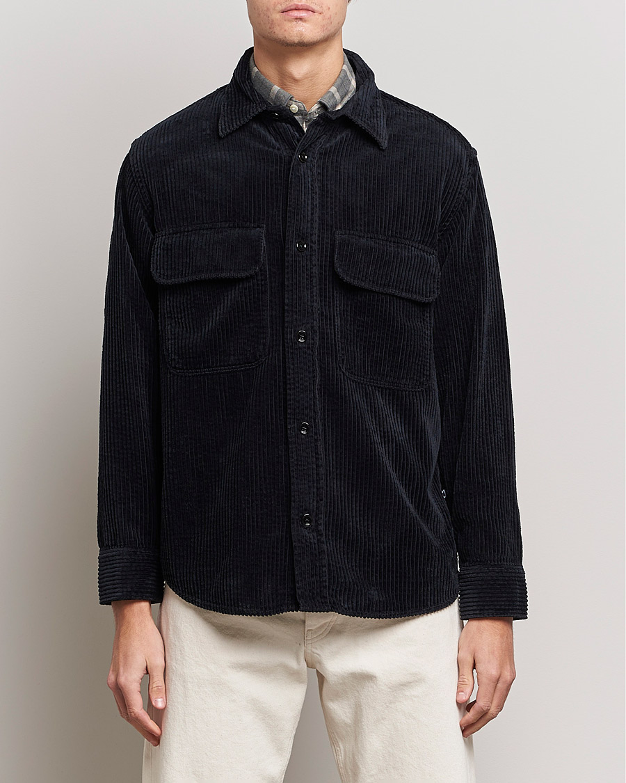 Herr | Skjortor | NN07 | Folmer Corduroy Overshirt Black