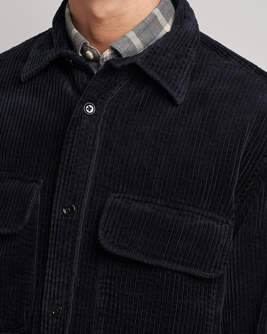 Herr | Skjortor | NN07 | Folmer Corduroy Overshirt Black