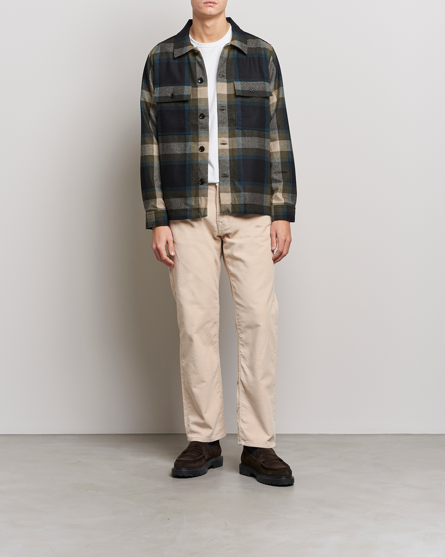 Herr | Byxor | NN07 | Sonny Corduroy 5-Pocket Pants Ecru