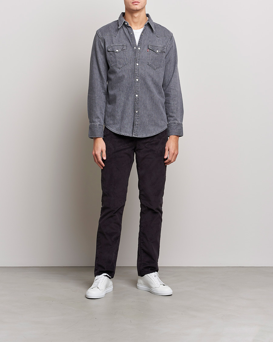 Herr | Byxor | Levi's | 511 Slim Fit Stretch Corduroy Pants Black Agate