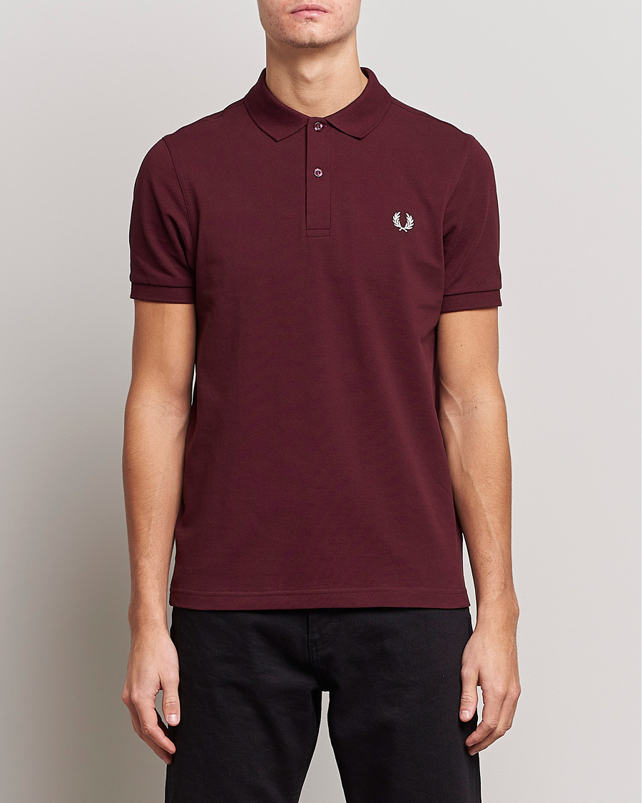 Herr | Pikéer | Fred Perry | Plain Polo Shirt Oxblood