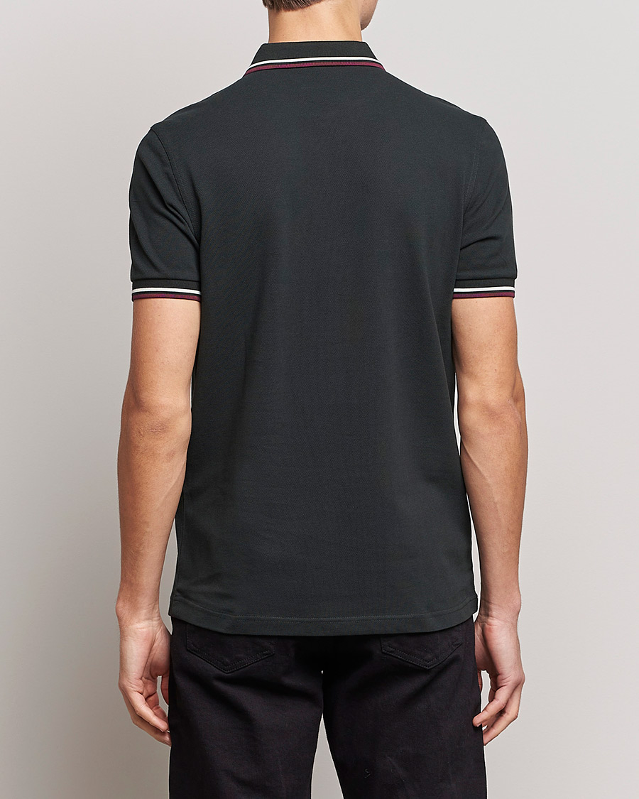 Herr | Pikéer | Fred Perry | Twin Tipped Polo Shirt Night Green Ecru