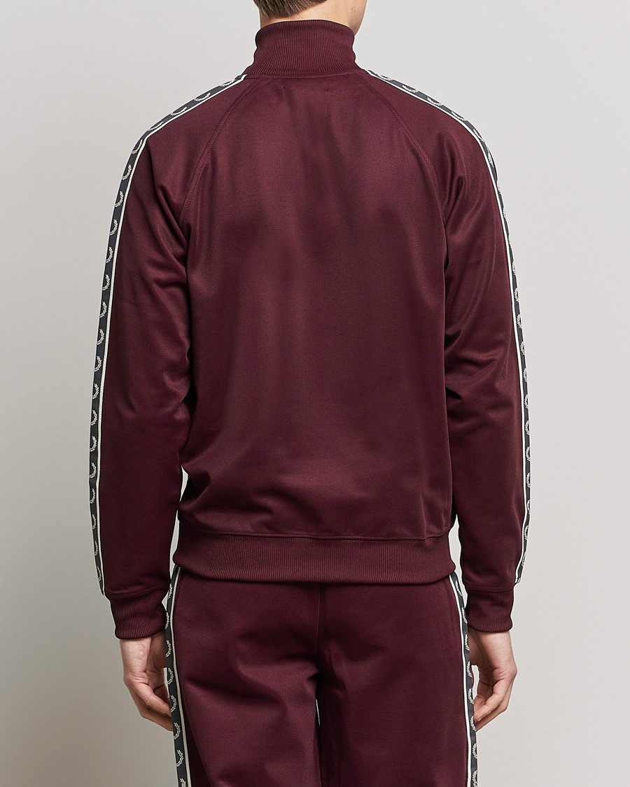 Herr | Tröjor | Fred Perry | Taped Track Jacket Oxblood