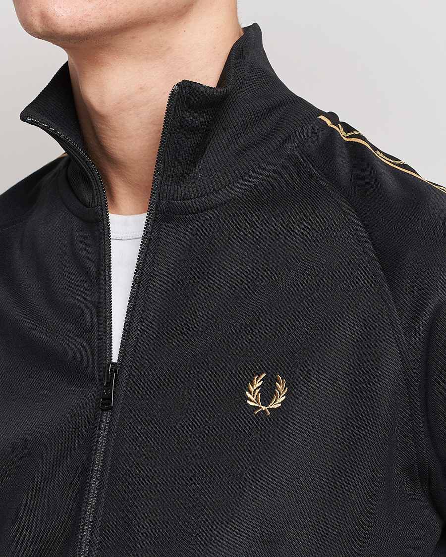 Herr | Tröjor | Fred Perry | Taped Track Jacket Black