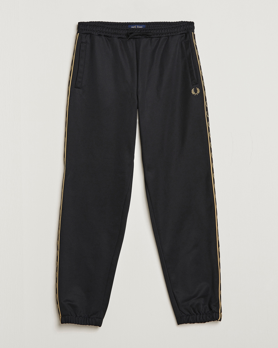 Herr | Byxor | Fred Perry | Taped Track Pants Black