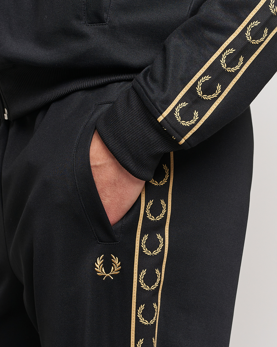 Herr | Byxor | Fred Perry | Taped Track Pants Black