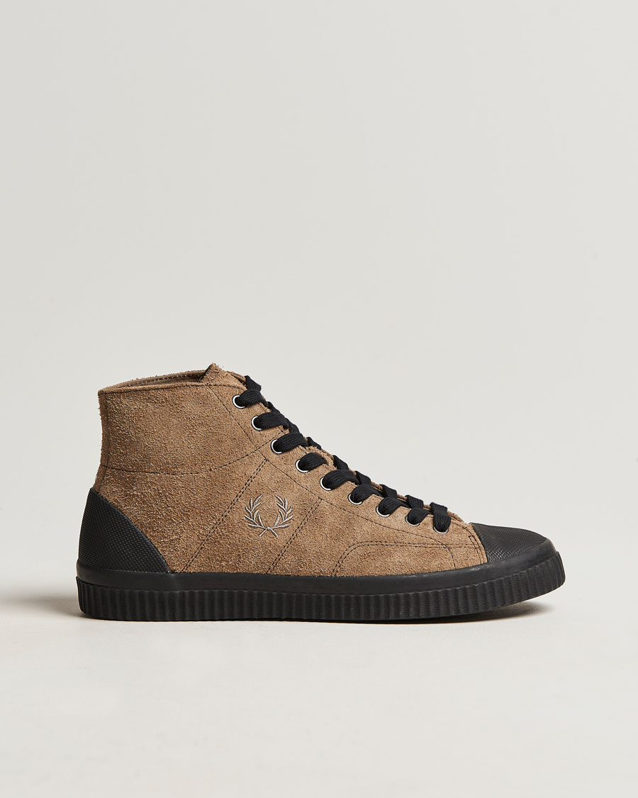 Herr | Fred Perry Huges Mid Suede Sneaker Bark | Fred Perry | Huges Mid Suede Sneaker Bark