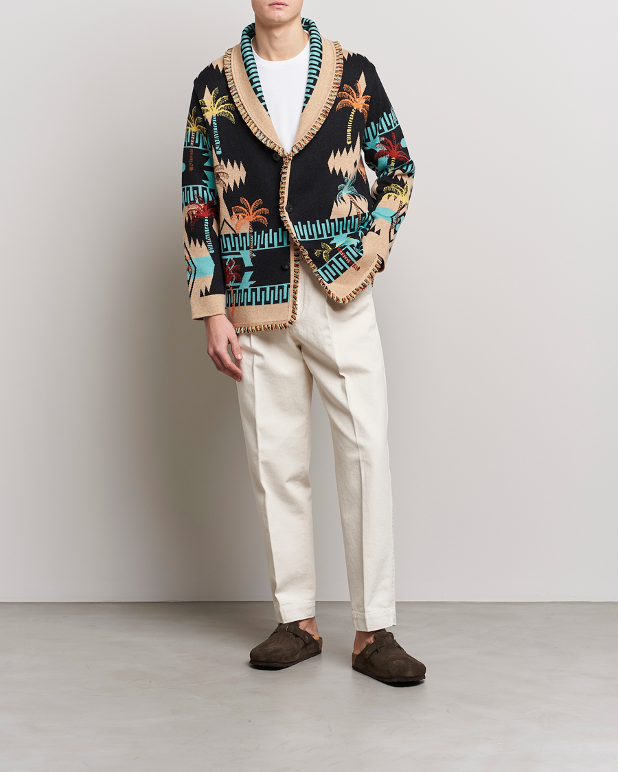 Herr | Tröjor | Alanui | Palm Tree Jacquard Cardigan Multicolor