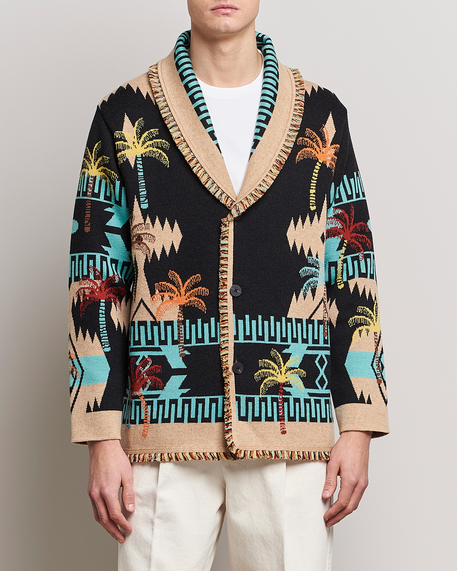 Herr | Tröjor | Alanui | Palm Tree Jacquard Cardigan Multicolor