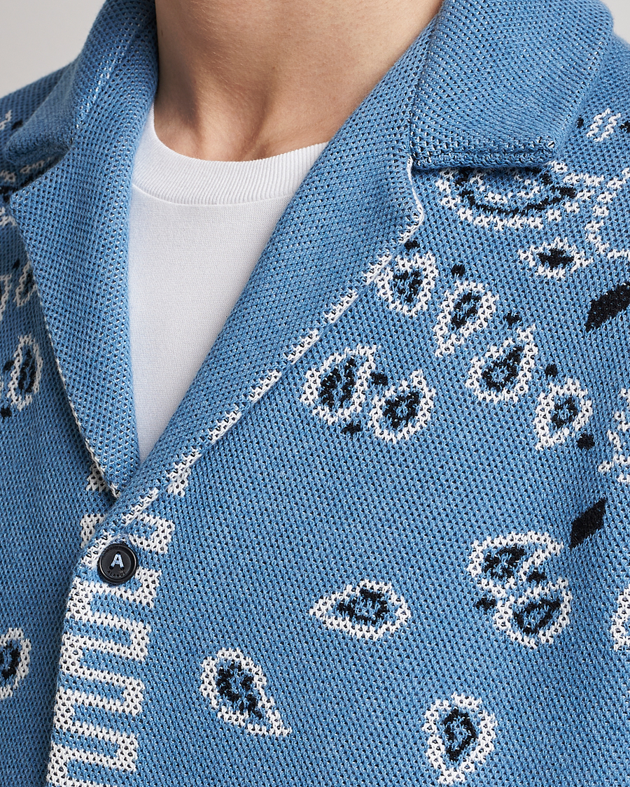 Herr | Skjortor | Alanui | Bandana Print Camp Shirt Light Blue