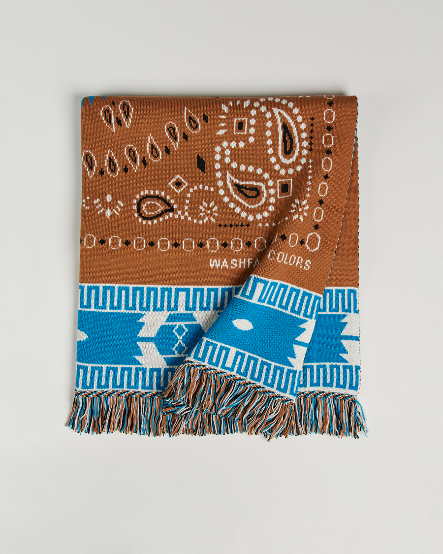 Herr | Alanui Bandana Jacquard Blanket Brown | Alanui | Bandana Jacquard Blanket Brown