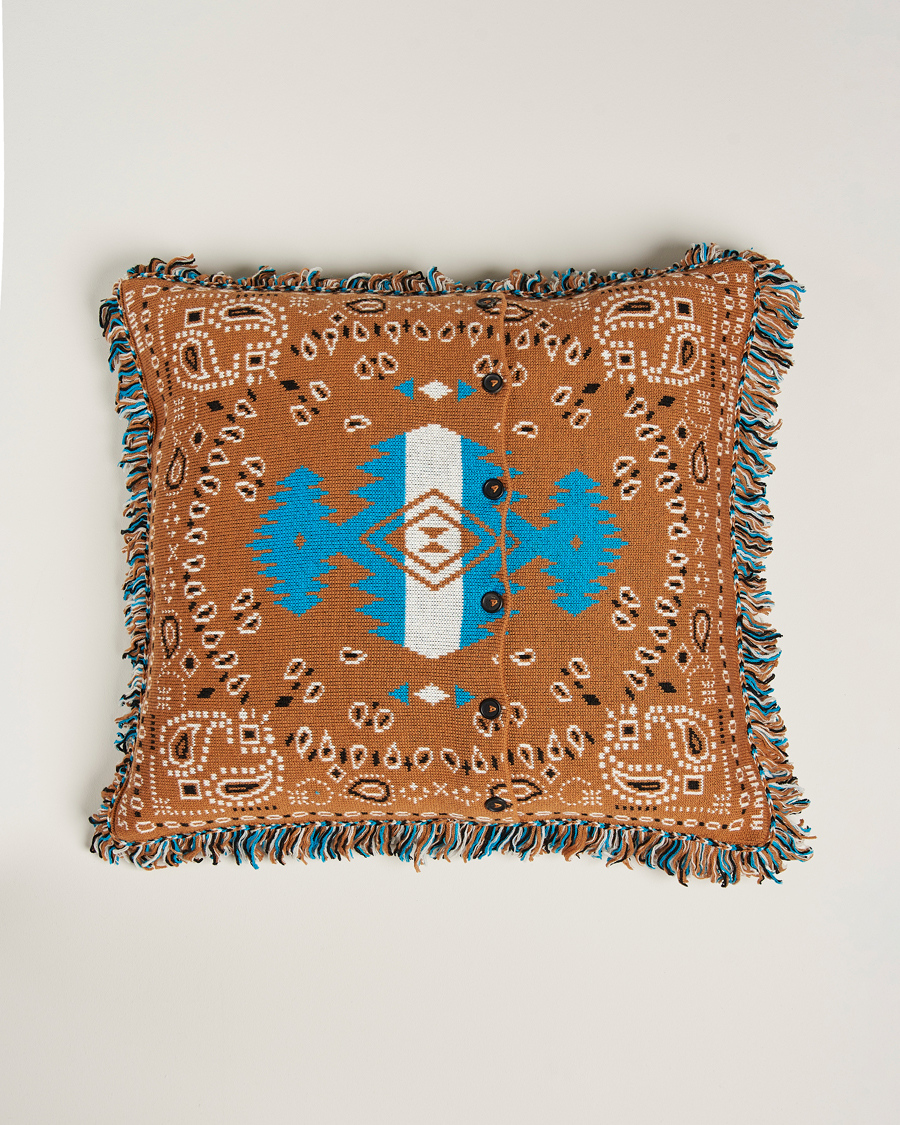 Herr | Alanui Bandana Jacquard Pillow Brown | Alanui | Bandana Jacquard Pillow Brown