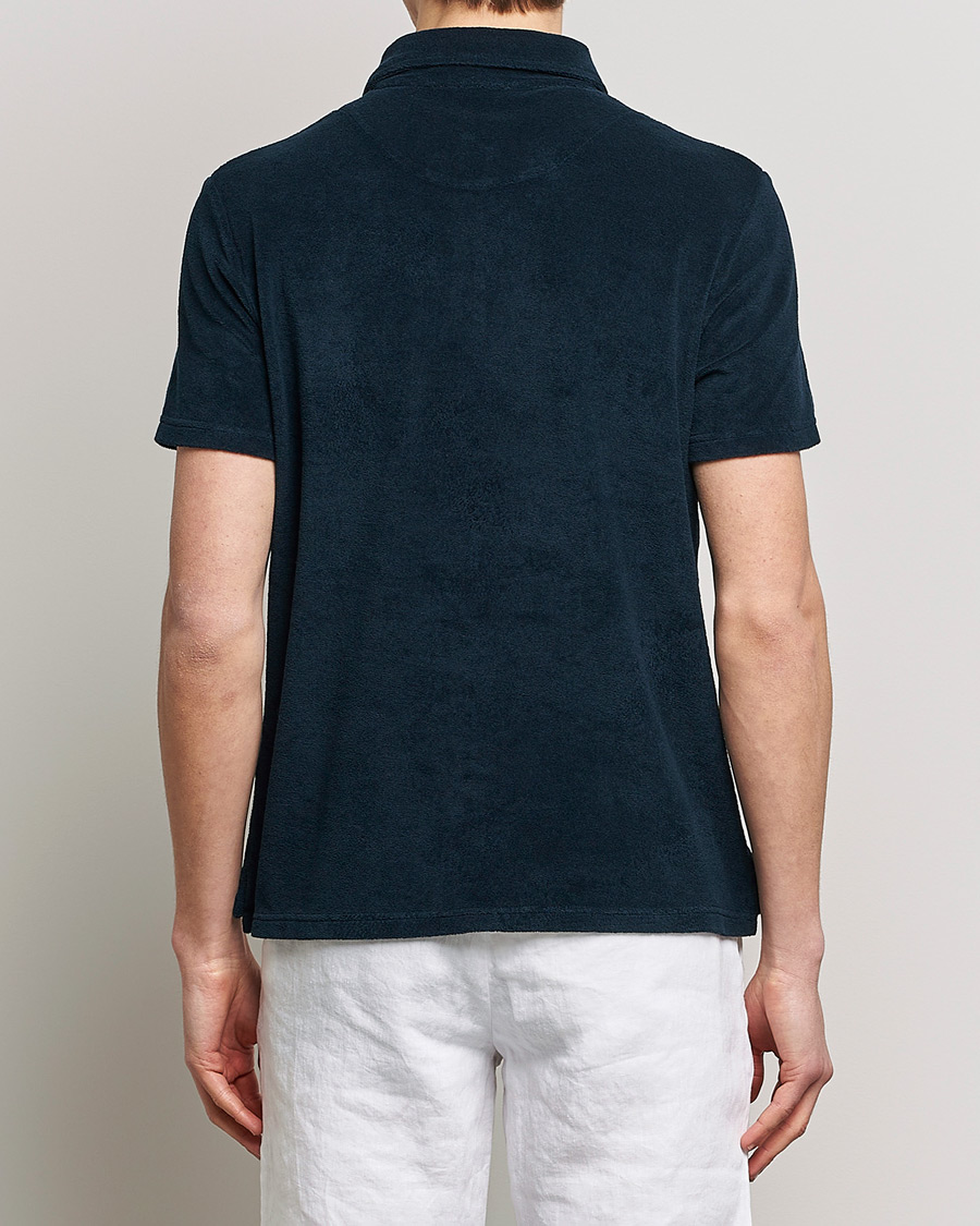 Herr | Pikéer | Altea | Short Sleeve Terry Polo Navy