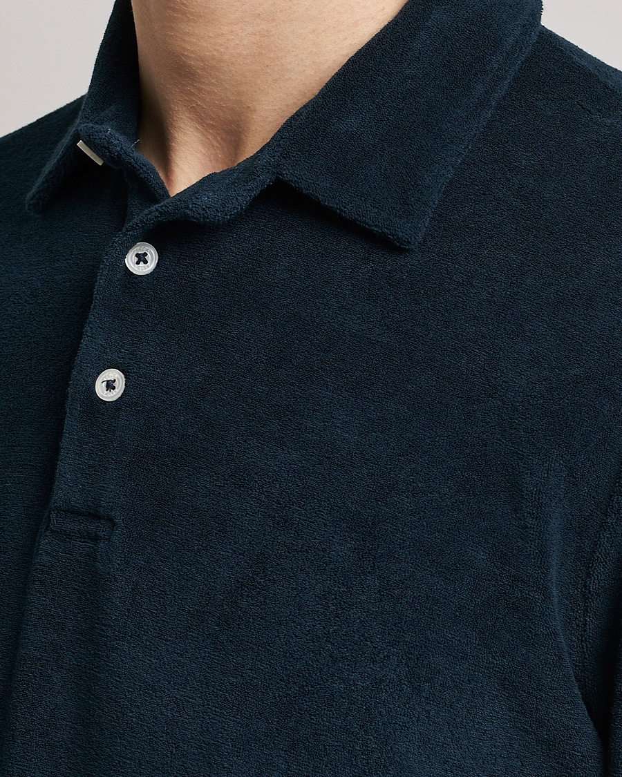 Herr | Pikéer | Altea | Short Sleeve Terry Polo Navy