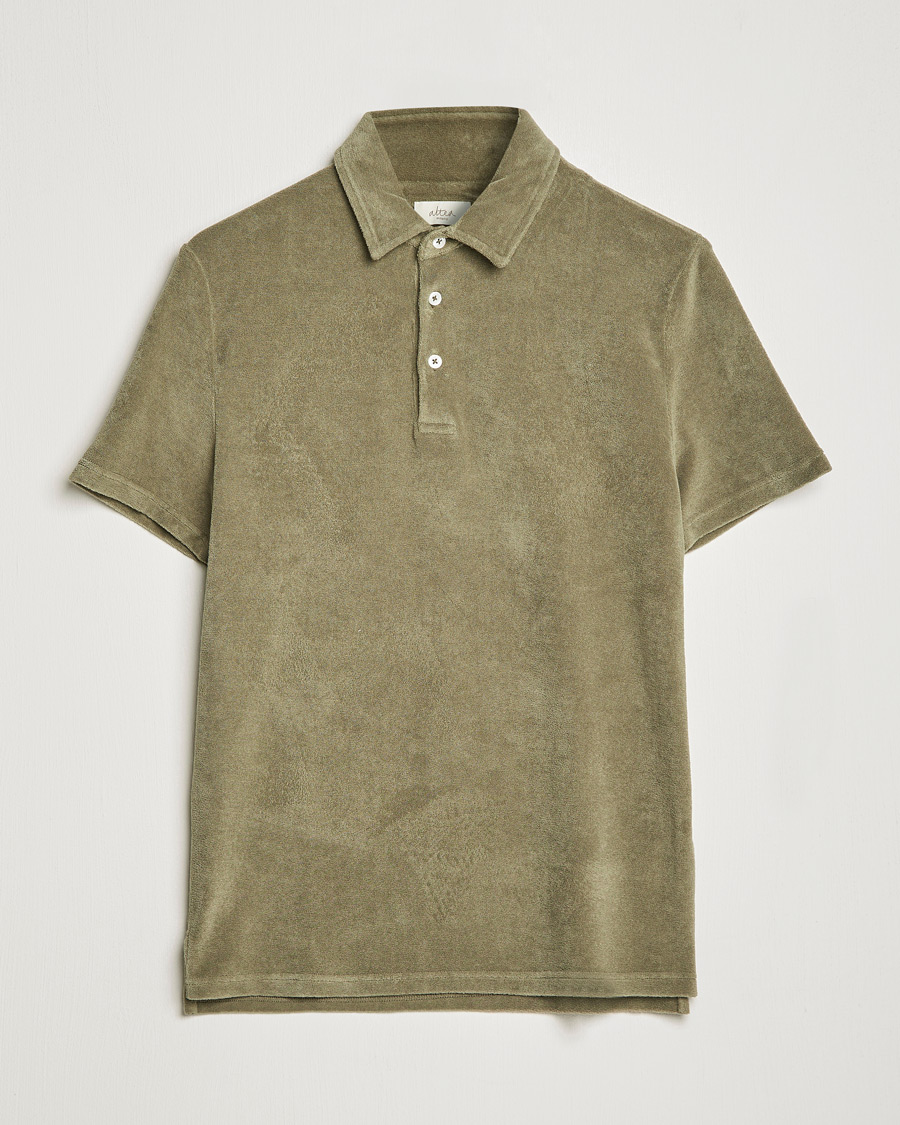 Herr | Pikéer | Altea | Short Sleeve Terry Polo Olive