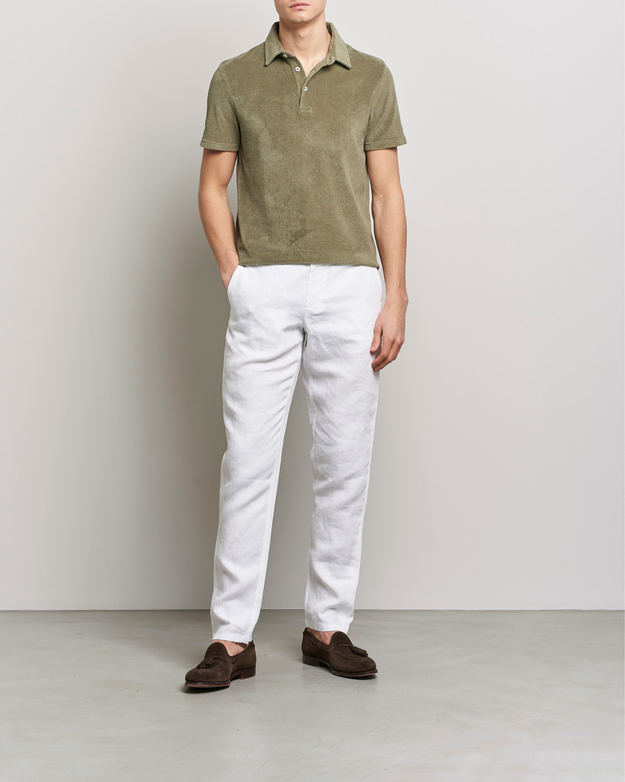 Herr | Pikéer | Altea | Short Sleeve Terry Polo Olive