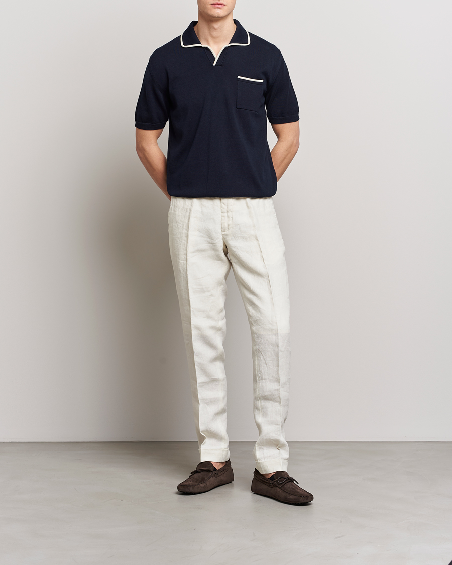 Herr | Pikéer | Altea | Short Sleeve Riviera Polo Navy