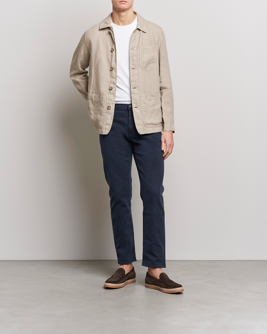 Herr | Skjortor | Altea | Linen Shirt Jacket Beige
